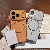 Magnetic Plating Camera Protect Phone Case